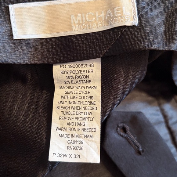 MICHAEL Michael Kors Black Dress Pants - Size 32W x 32L - Picture 3 of 4